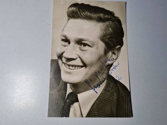 JAROSLAV MAREŠ - ORIGINÁLNÍ AUTOGRAM - PODPIS + FOTO "POHLEDNICE"