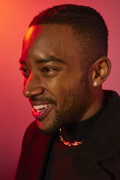 Algee Smith at an event for Young. Wild. Free. (2023)