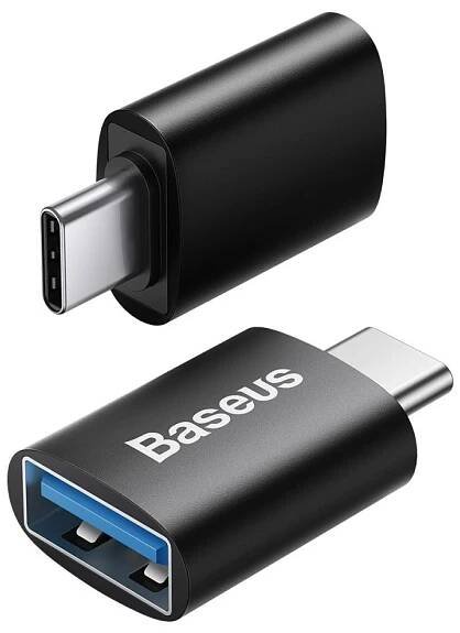 Baseus ZJJQ000001 Ingenuity Mini OTG Adaptér z USB-A na USB-C Black