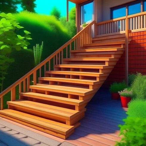 DIY schodiště z domu do zahrady pomocí Blondelova vzorce