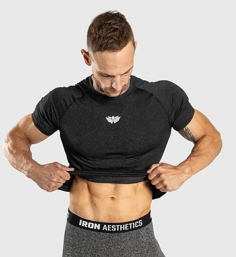 Funkční tričko Iron Aesthetics Bulk, černé