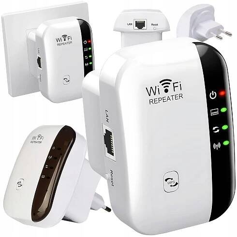 Zesilovač signálu Wi-FI Výkonný opakovač Access Point Router 300 Mb/s 2.4 GHz