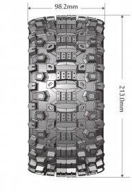 X-UPHILL SPORT 1/5 24mm hex Black Rims, 2 ks - Příslušenství auta - Pneumatiky a kola - 1:5 - Kompletní kola