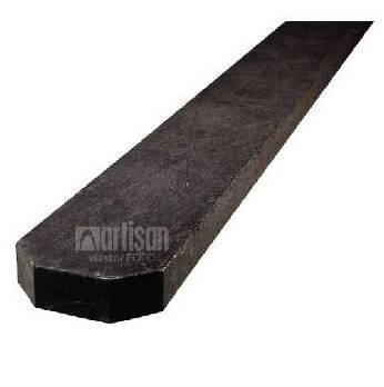 Plastové plotovky Transform tříhranné 78x23x2000, hnědé - recyklát