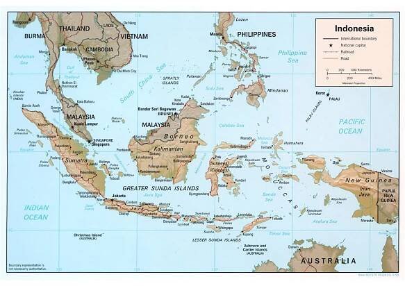 Maps of Indonesia | Collection of maps of Indonesia | Asia | Mapsland | Maps of the World