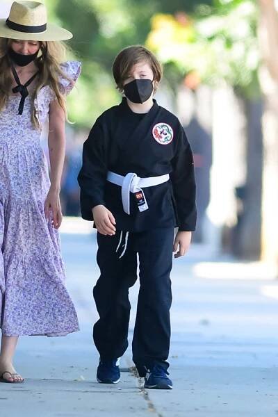 Knox Jolie-Pitt Goes To Martial Arts Class: Photos