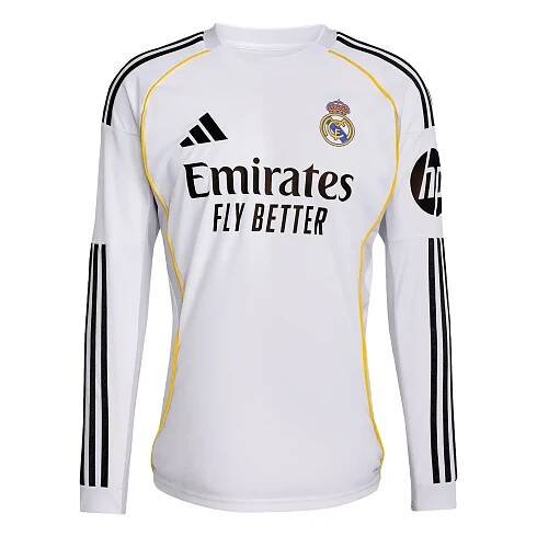 Pánský domácí dres s dlouhým rukávem adidas Real Madrid 2025/26