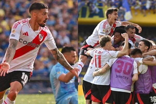 River Plate le ganó a Boca Juniors el Superclásico argentino en La Bombonera.