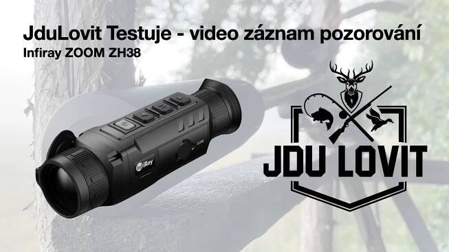 Záznam z termovizního monokuláru Infiray Zoom ZH38
