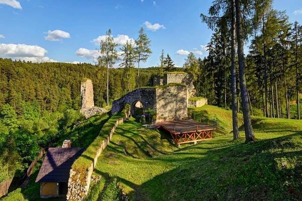 Z Kaplice na hrad Pořešín | Jižní Čechy