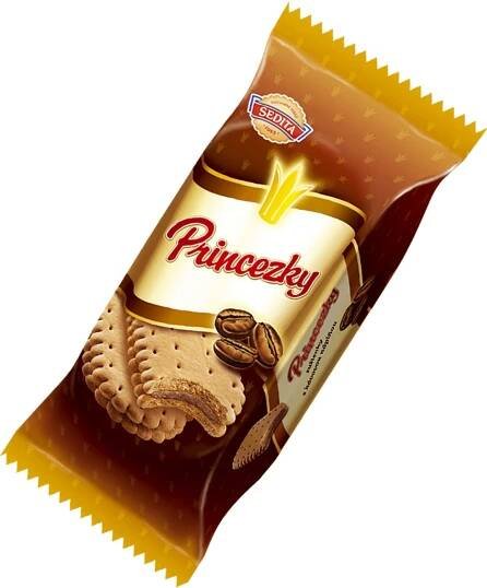 PRINCEZKY - sušenky s kávovou náplní 80g
