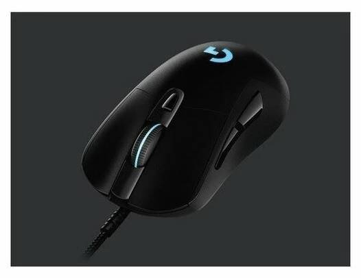 Logitech myš Gaming G403 Hero - 6 tlačítek/podsvícená/drátová/100 - 16 000 DPI/černá