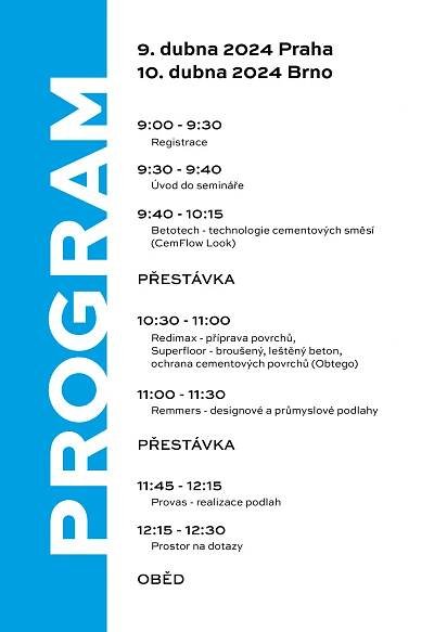 Semináře pro odbornou veřejnost | prodává REDIMAX 