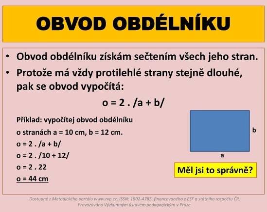 PPT - ROVINNÉ ÚTVARY A JEJICH OBVODY PowerPoint Presentation, free download - ID:5966191