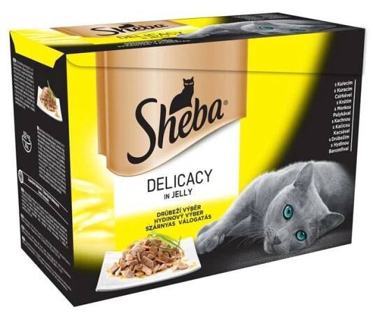 Sheba Kapsičky pro kočky drůbeží výběr v želé 12 x 85 g nakoupit u OBI