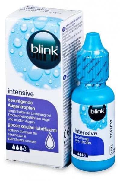Blink, Intensive, oční kapky pro podrážděné oči, 10 ml