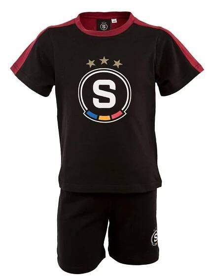Pyžamo Sparta černo-rudé dětské
