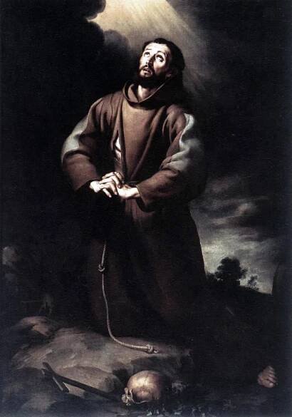 Súbor:Bartolomé Esteban Murillo - St Francis of Assisi at Prayer.JPG – Wikipédia