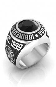 Igbinedion University Okada Men's 925 Sterling Silver Alumni Ring