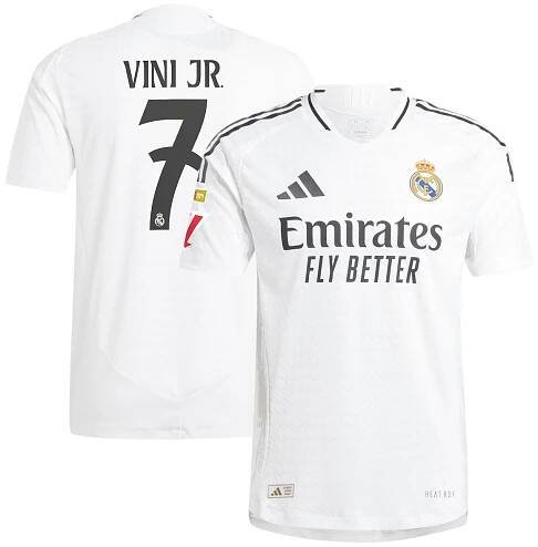 Vini Jr. Real Madrid adidas 2024/25 Home Authentic Player Jersey - White