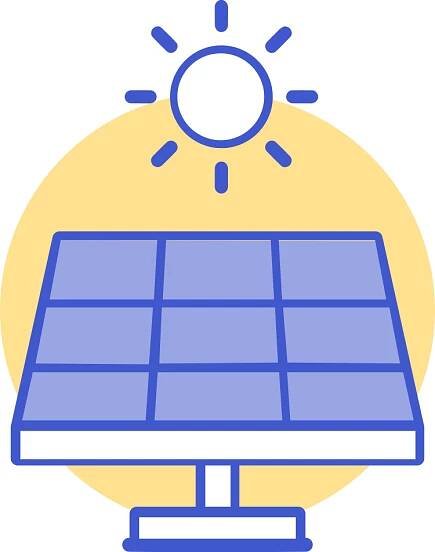 fotovoltaika piktogram solární panel