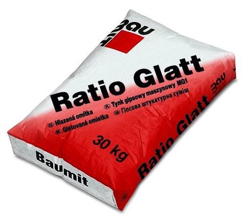 Omítka sádrová Baumit hlazená GlattPutz 1mm (Ratio Glatt) /30 kg