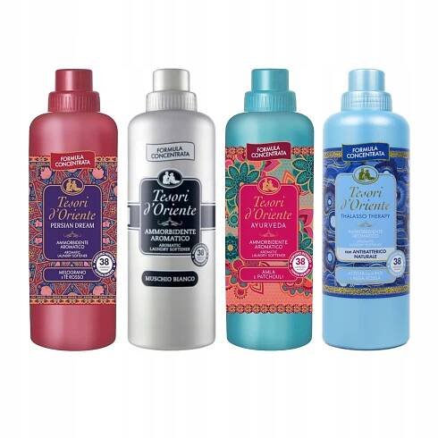 Tekutá aviváž po vyprání vlasů TESORI D'ORIENTE 38 máchání Mix 4x 760 ml