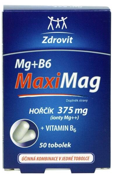 Zdrovit MaxiMag Hořčík 375 mg + B6 50 tobolek