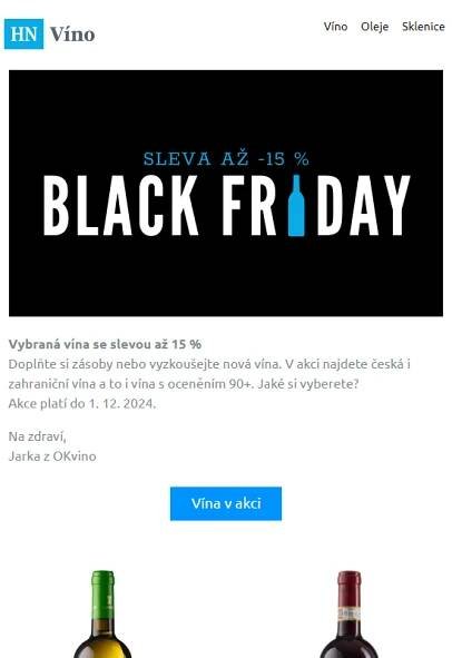 _Black Friday -15 % na vybraná vína