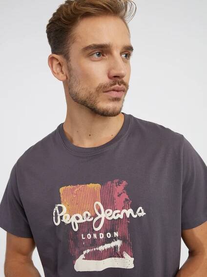 Pepe Jeans - Šedé pánské tričko Pepe Jeans Melbourne | ZOOT.cz