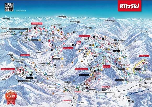 Kitzbuhel ski map