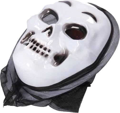 KARNEVAL Maska Halloween duch s šátkem 6 druhů *KARNEVALOVÝ DOPLNĚK*