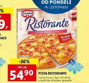 Lidl Pizza ristorante nabídka