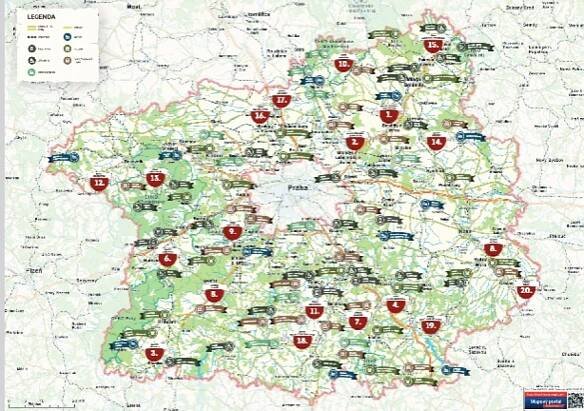 Od majestátních hradů po elegantní zámky: Objevte bohatství středních Čech díky speciální mapě | Babinet.cz