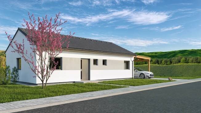 Výstavba bungalovu Osek 76 na klíč, Olomouc, Slavonín, Smart dřevostavby