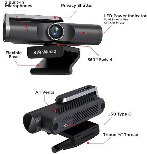 AVerMedia PW515 4K Ultra HD Webcam