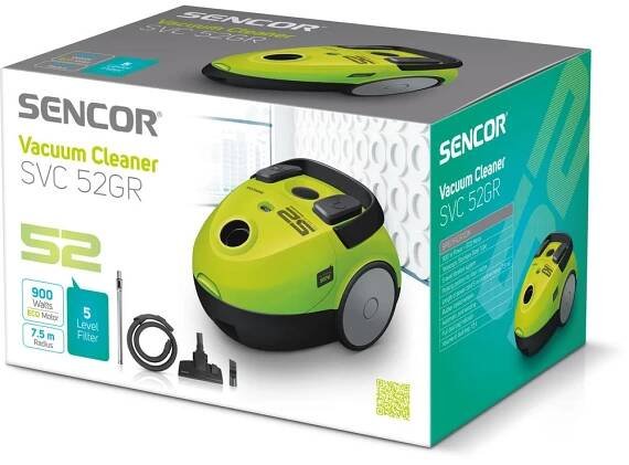 Sáčkový vysavač SENCOR SVC 52GR-EUE2 zelený (green) | kak.cz