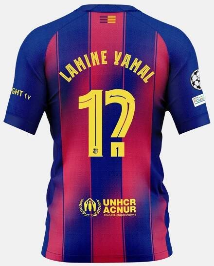 LAMINE YAMAL | UCL Men's home jersey 25/26 FC Barcelona