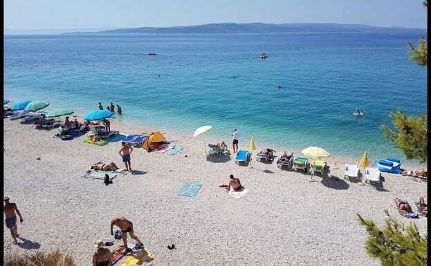 Plaža Oseka Baška Voda - Beach Baska voda Croatia