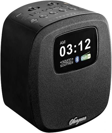Sangean DCR-83 A500459 stolní rádio, DAB+, FM, AUX, Bluetooth, USB, s USB nabíječkou, funkce alarmu, černá
