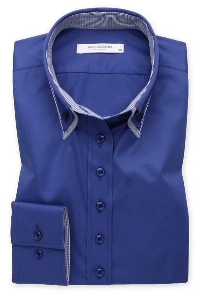 Dámská košile Long Size s kontrastními prvky 12596
