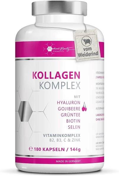 Doplněk stravy Medical beauty Cosmetics Kollagen Komplex, 180 kapslí