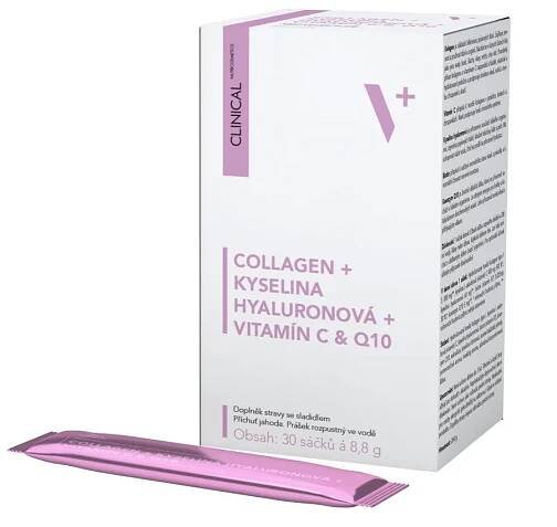 Clinical Collagen + kyselina Hyaluronová + vitamin C & Q10 30 sáčků