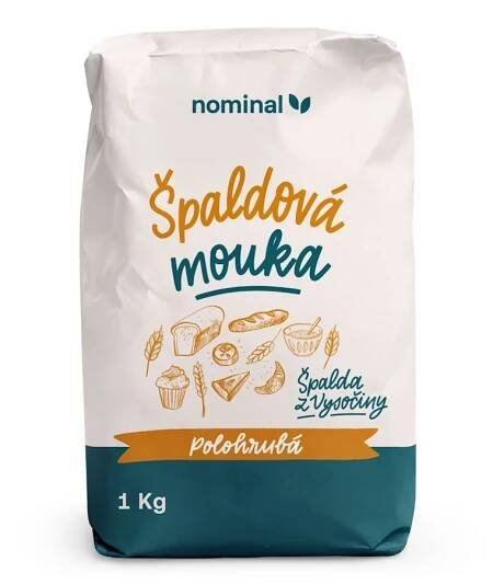Špaldová mouka polohrubá