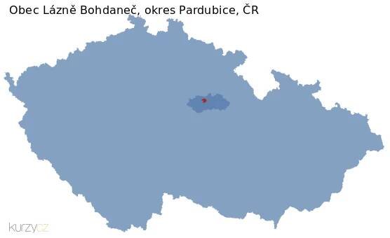 Mapa obce Konstantinovy Lázně a okresu Tachov v ČR