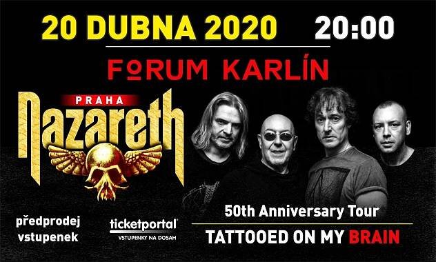 Nazareth se vrací do Prahy oslavit padesátku. Kupte si vstupenky o několik dní dříve