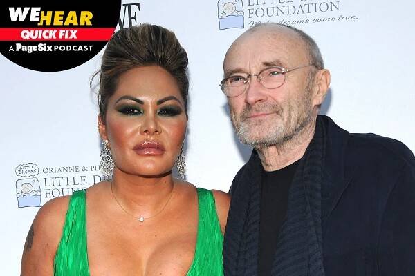 Phil Collins and Orianne Cevey