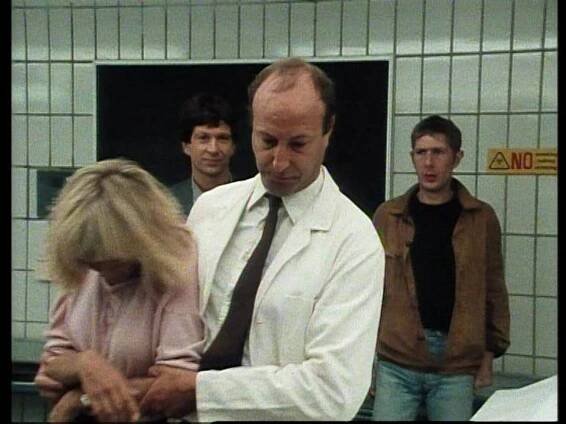 Glynis Barber, Michael Brandon, and Iain Rattray in Dempsey and Makepeace (1985)