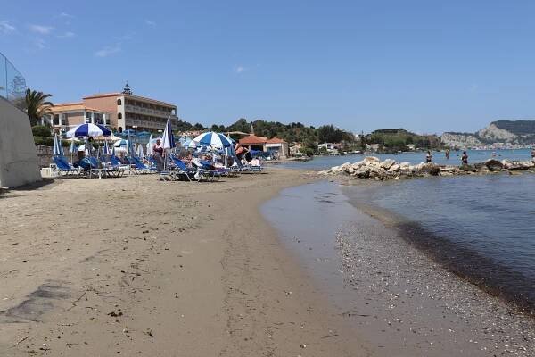 Pláž Argassi - ostrov Zakynthos