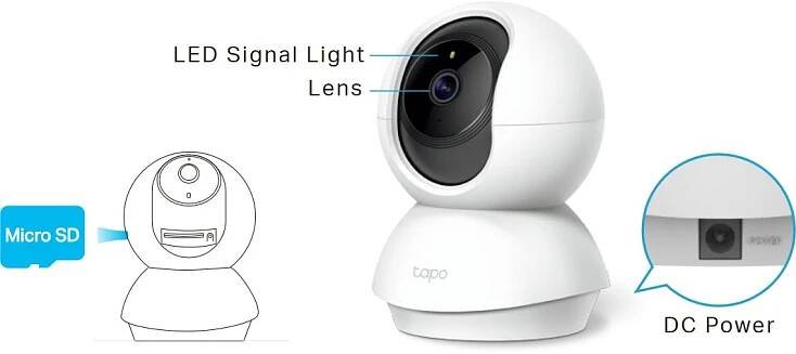 TP-Link Tapo C200 Domácí bezpečnostní Wi-Fi kamera s naklápěním, 2Mpx